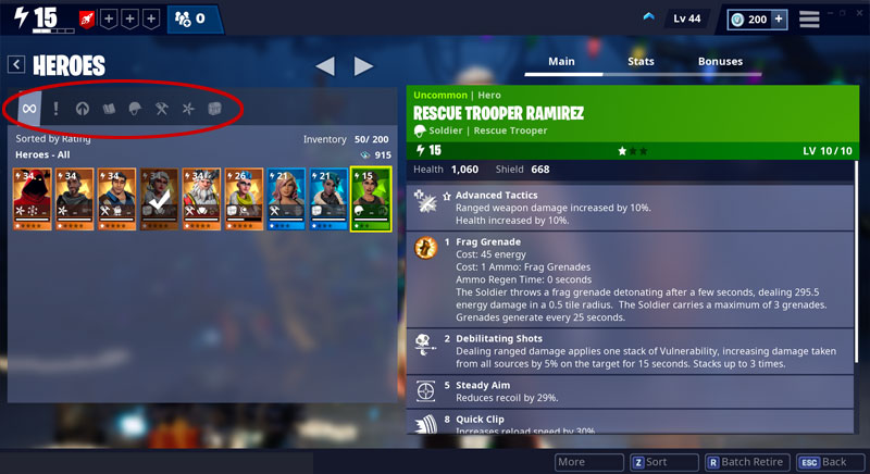 Fortnite Save The World How To Change Hero Managing Your Heroes Guide Fortnite Save The World Sssshhhh Tv