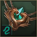 Protection amulet accessory icon.