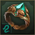Protection ring accessory icon.