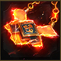 Reaction amulet accessory icon.